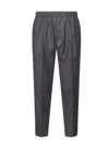D 4.0 Grey Virgin Wool Tokyo Trousers In Gray