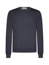 D 4.0 Grey Wool Crewneck Sweater In Gray