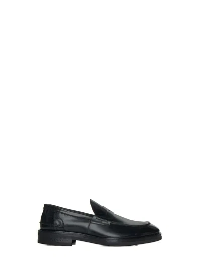 D 4.0 Leather Penny Loafers Loafer In Black