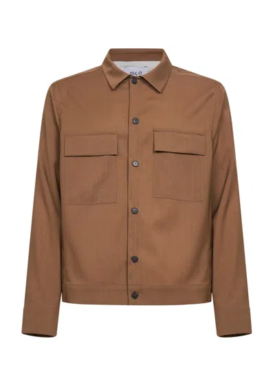 D 4.0 Safari Stretch Virgin Wool Blend Shirt Jacket