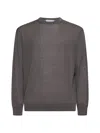 D 4.0 Taupe Virgin Wool Crewneck Sweater In Gray