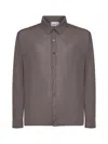 D 4.0 Taupe Virgin Wool Knit Shirt In Neutral