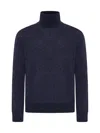 D 4.0 Turtleneck Wool Sweater In Blue