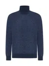 D 4.0 Turtleneck Wool Sweater In Blue