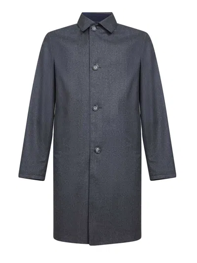 D 4.0 Two-tone Reversible Single-breasted Coat