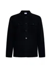 D 4.0 Blue Virgin Wool Knit Jacket In Black