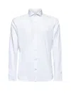 D 4.0 White Poplin Classic Shirt