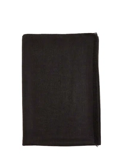 D 4.0 Wool Scarf In Black