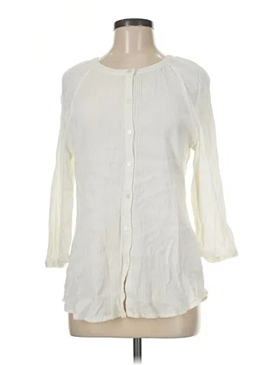 Pre-owned D&co. 3/4 Sleeve Blouse In Ivory