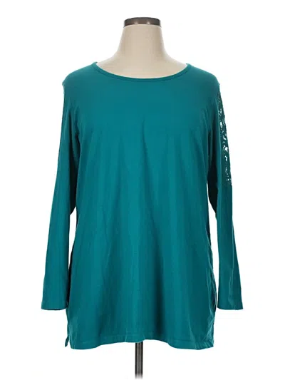 Pre-owned D&co. 3/4 Sleeve T-shirt In Blue