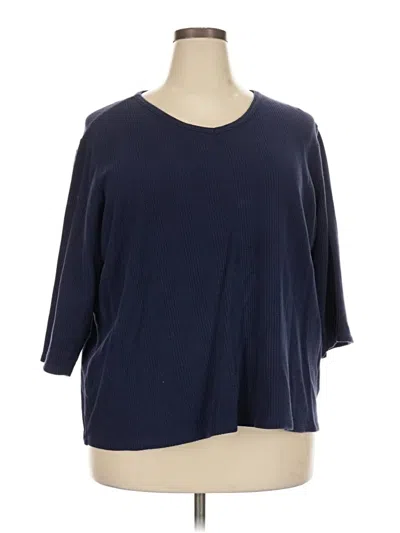 Pre-owned D&co. 3/4 Sleeve T-shirt In Blue