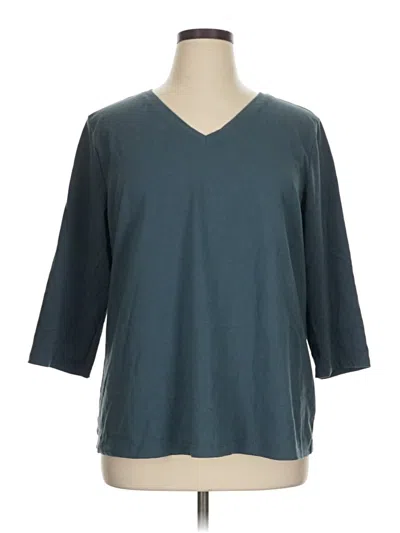 Pre-owned D&co. 3/4 Sleeve T-shirt In Gray