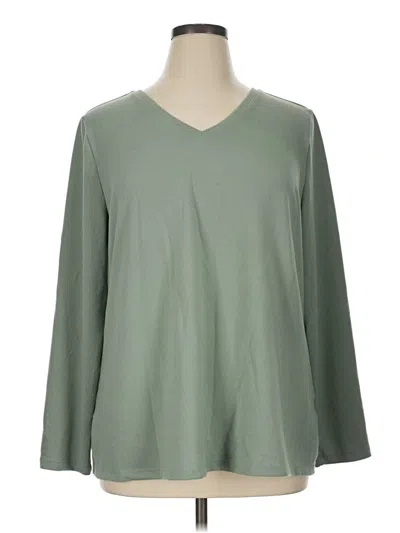 Pre-owned D&co. 3/4 Sleeve T-shirt In Green