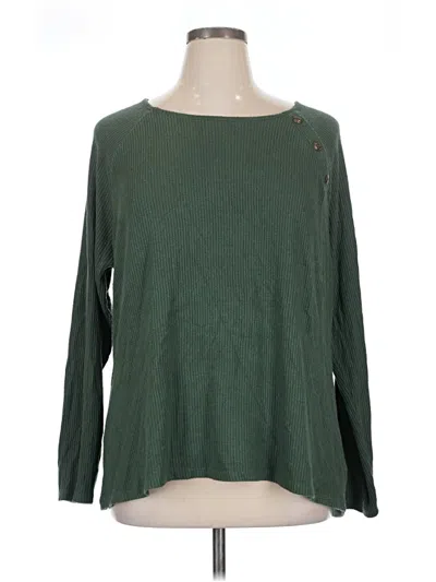 Pre-owned D&co. 3/4 Sleeve T-shirt In Green