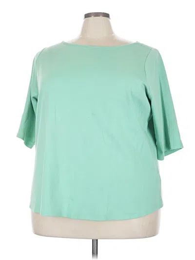 Pre-owned D&co. 3/4 Sleeve T-shirt In Green