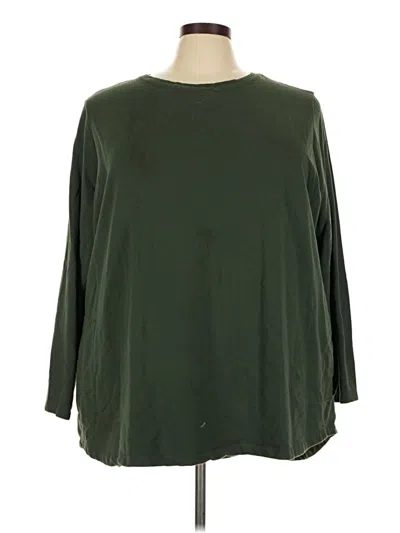 Pre-owned D&co. 3/4 Sleeve T-shirt In Green