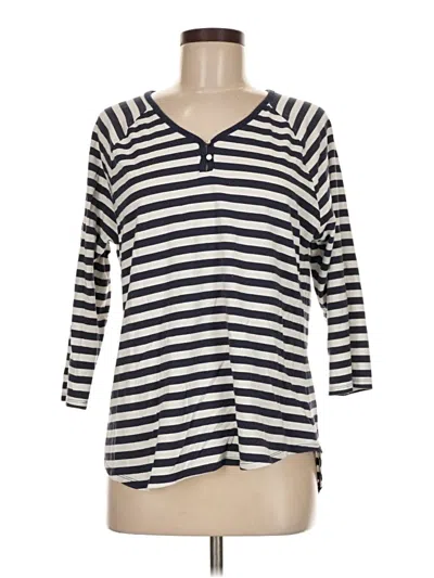 Pre-owned D&co. 3/4 Sleeve T-shirt In Ivory