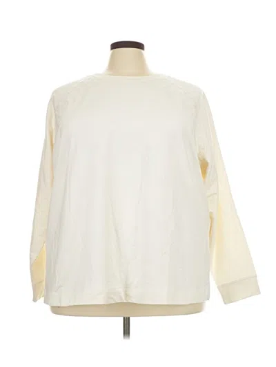 Pre-owned D&co. 3/4 Sleeve T-shirt In Ivory