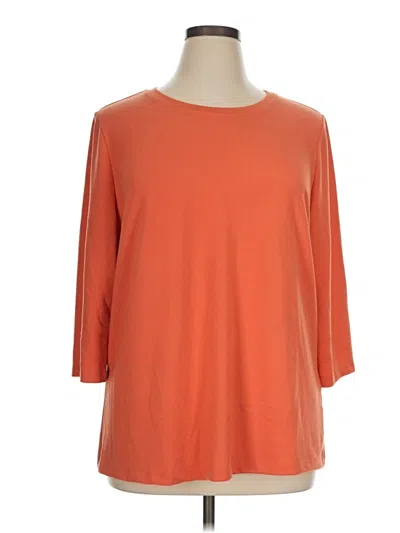 Pre-owned D&co. 3/4 Sleeve T-shirt In Orange