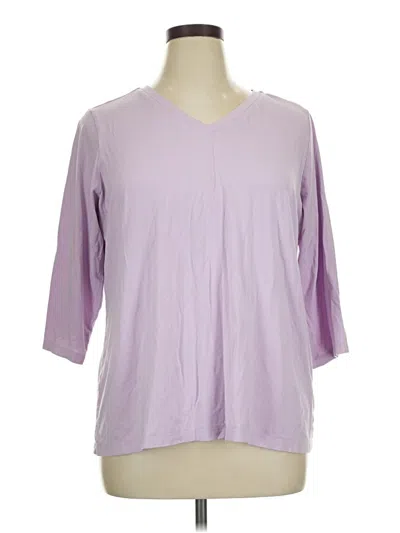 Pre-owned D&co. 3/4 Sleeve T-shirt In Purple