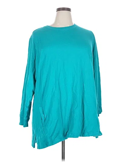 Pre-owned D&co. 3/4 Sleeve T-shirt In Teal
