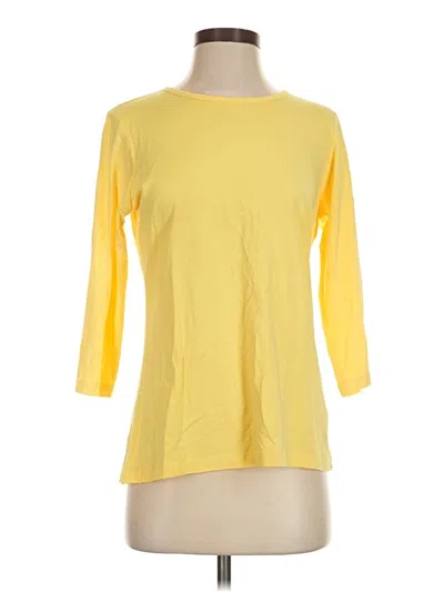 Pre-owned D&co. 3/4 Sleeve T-shirt In Yellow