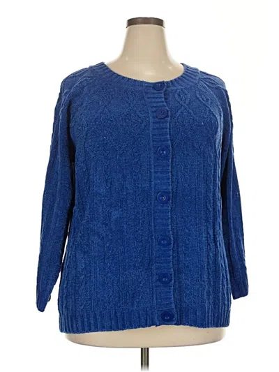 Pre-owned D&co. Cardigan Sweater In Blue