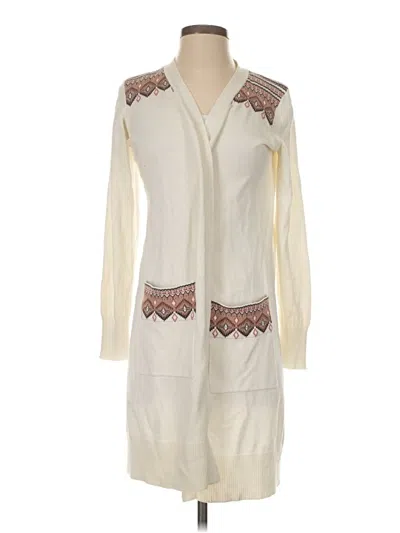 Pre-owned D&co. Cardigan Sweater In Ivory