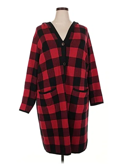 Pre-owned D&co. Cardigan Sweater In Red