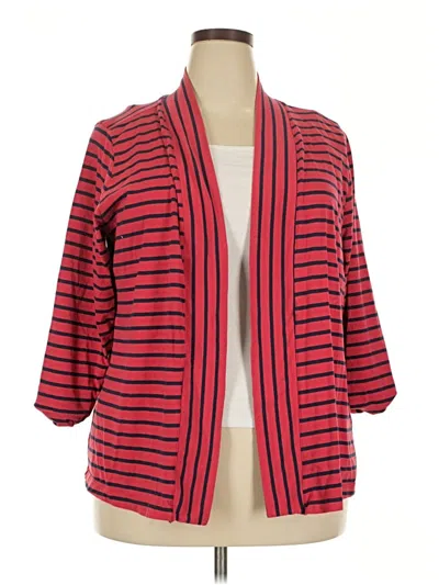 Pre-owned D&co. Cardigan Sweater In Red