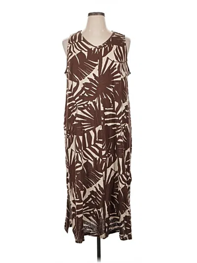 Pre-owned D&co. Casual Dress In Brown