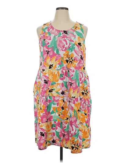 Pre-owned D&co. Casual Dress In Pink