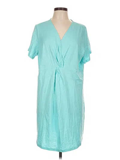 Pre-owned D&co. Casual Dress In Teal