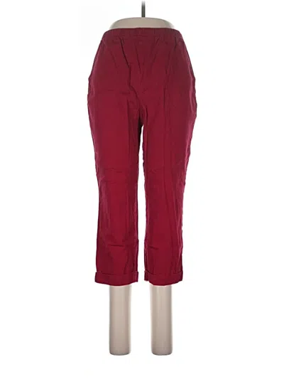 Pre-owned D&co. Casual Pants In Burgundy