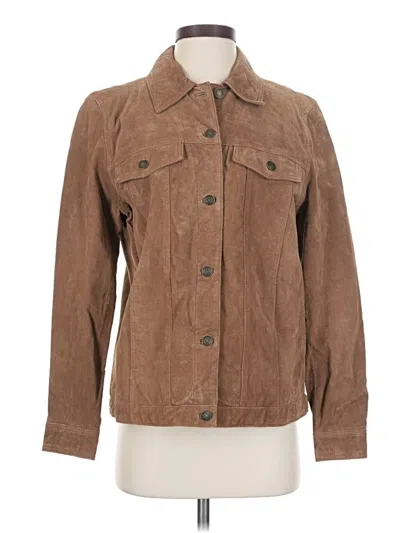 Pre-owned D&co. Leather Jacket In Brown