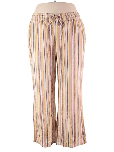 Pre-owned D&co. Linen Pants In Yellow