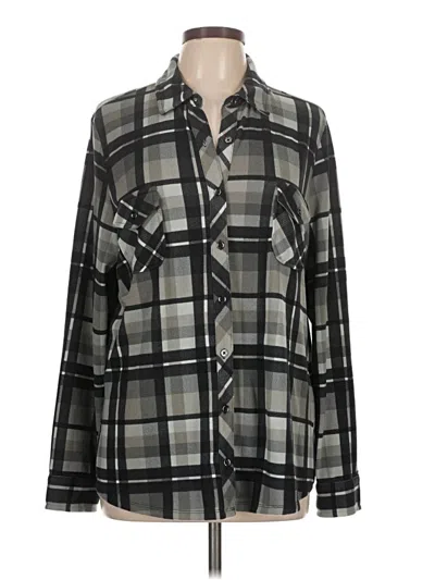 Pre-owned D&co. Long Sleeve Blouse In Gray
