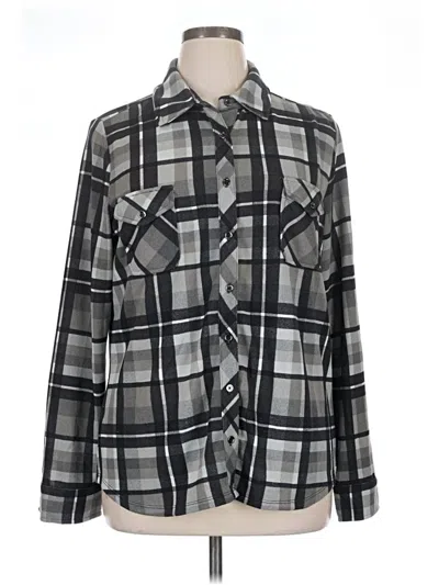 Pre-owned D&co. Long Sleeve Button Down Shirt In Gray