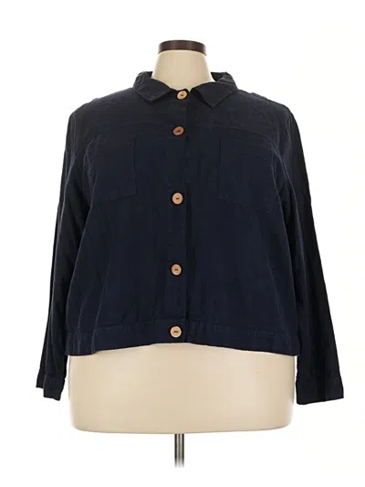 Pre-owned D&co. Long Sleeve Polo Shirt In Blue