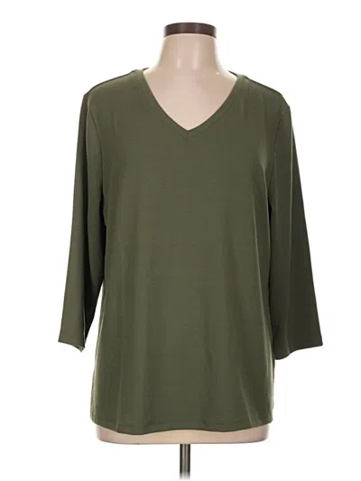 Pre-owned D&co. Long Sleeve T-shirt In Green