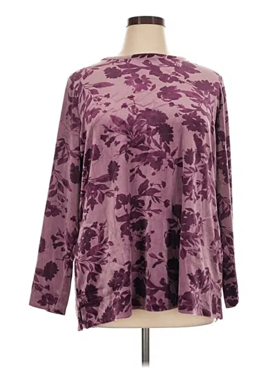 Pre-owned D&co. Long Sleeve T-shirt In Purple