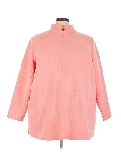Pre-owned D&co. Long Sleeve Turtleneck In Pink