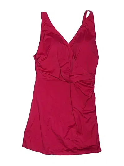 Pre-owned D&co. One Piece Swimsuit In Burgundy