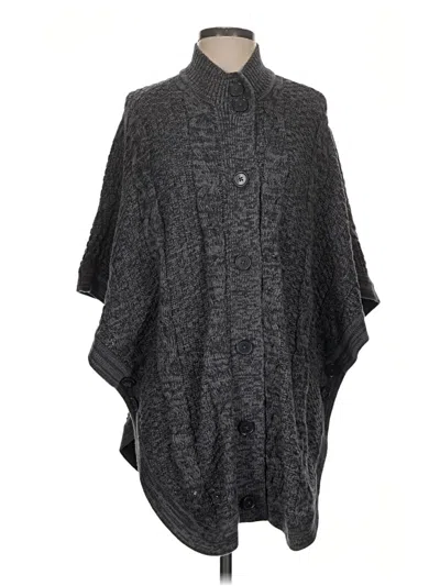 Pre-owned D&co. Poncho In Gray