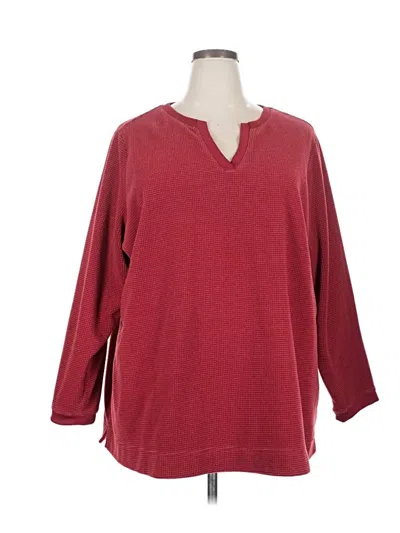 Pre-owned D&co. Pullover Sweater In Burgundy