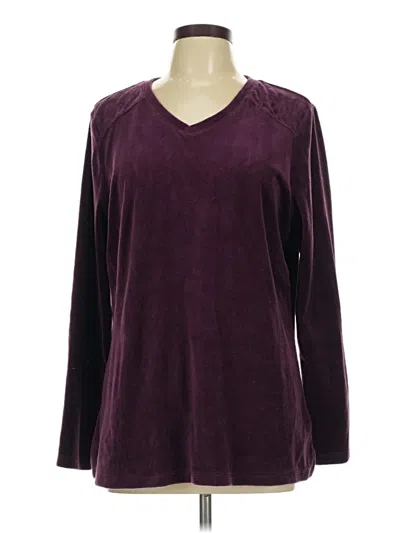 Pre-owned D&co. Pullover Sweater In Burgundy