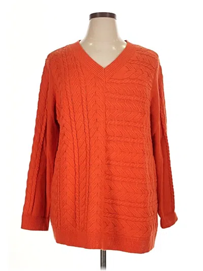 Pre-owned D&co. Pullover Sweater In Orange