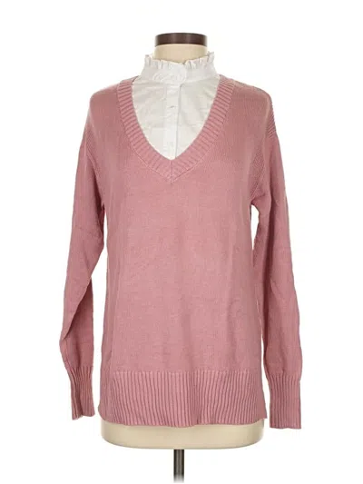 Pre-owned D&co. Pullover Sweater In Pink