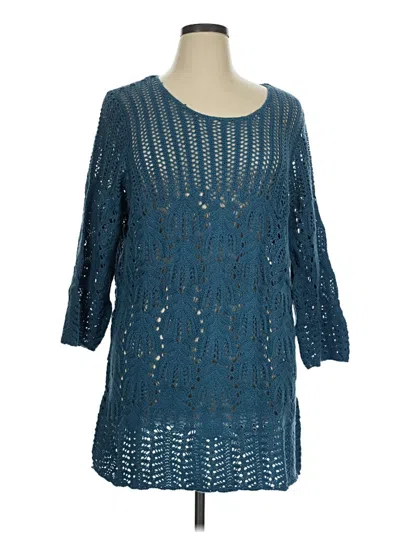 Pre-owned D&co. Pullover Sweater In Teal