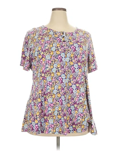 Pre-owned D&co. Short Sleeve T-shirt In Purple